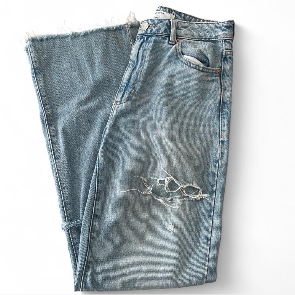 Garage High Waisted Light Blue Jeans